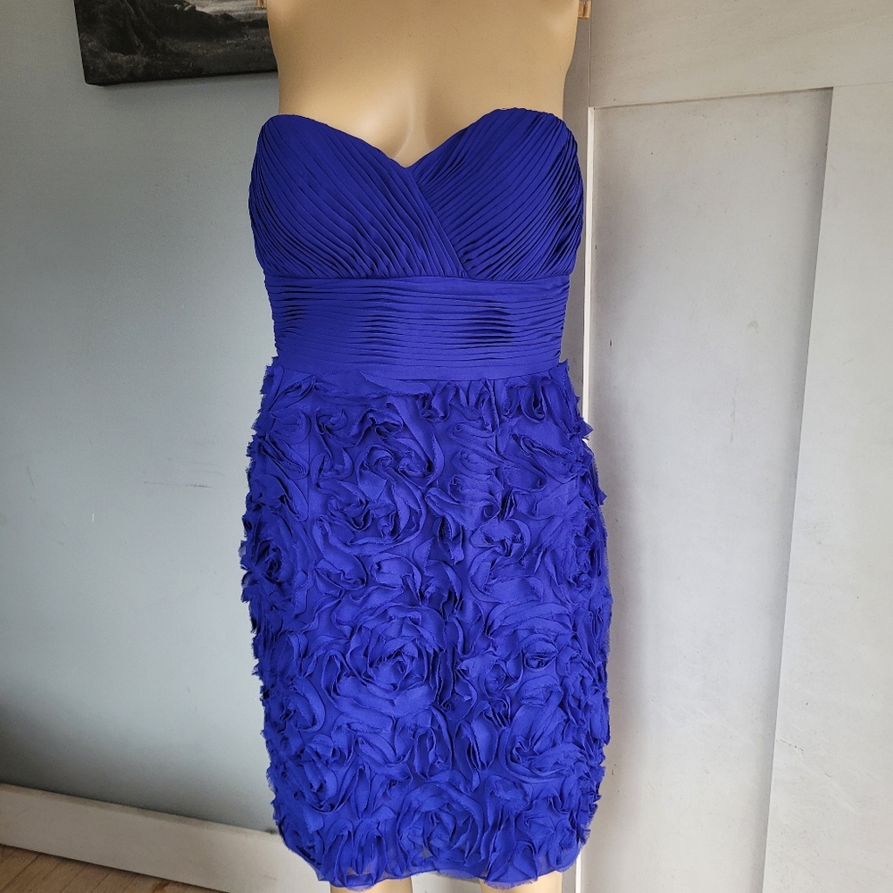 JS Collections Petite Blue cocktail dress size 6
